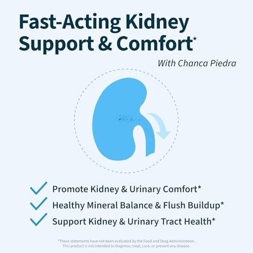 Kidney Cleanse - Premium Kidney Support Supplement with Chanca Piedra Stone Breaker - Supports Natural Cleansing & Urinary Tract Health - 60 Capsules