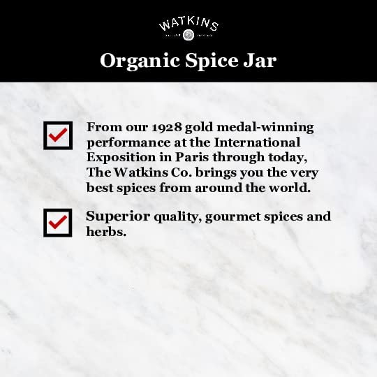 Watkins Gourmet Organic Spice Jar, Garlic Salt, 4.97 Ounce