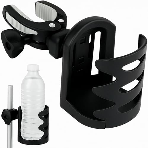 Vive Cup Holder for Walker, Wheelchair, Accessories, Stroller, Adults | Universal Clip-On Cup Holder for Bikes, Boats, Kayaks, Motorcycles