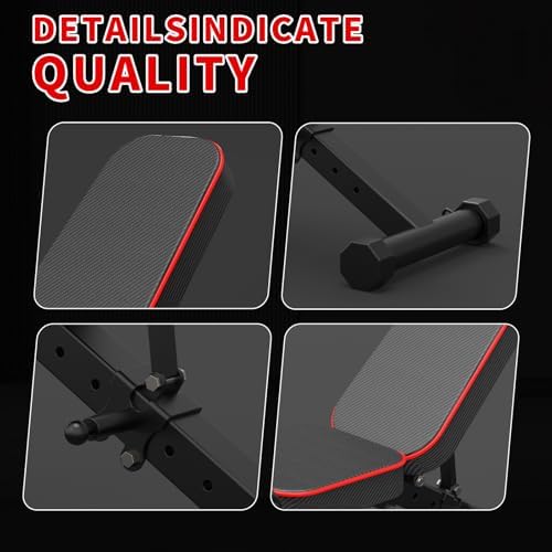 K KiNGKANG Adjustable Weight Bench, Foldable Home Gym, 1050lbs Capacity
