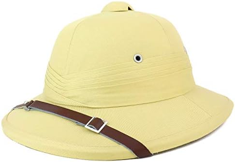 Armycrew Indian Style 100% Genuine Safari Pith Helmet Hat