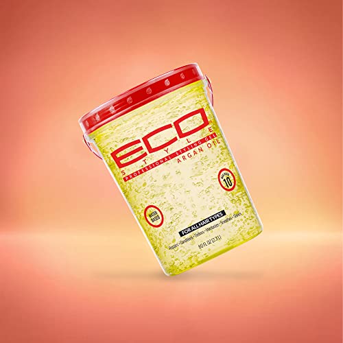 Eco Style Gel Olive Oil Styling - Adds Shine and Tames Split Ends - Delivers Moisture to Scalp - Nourishes And Repairs - Provides Weightless and Superior Hold - Ideal for all Hair - 8 oz