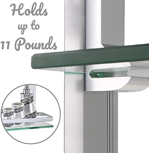 Comfecto 2-Tier Bathroom Glass Shelves