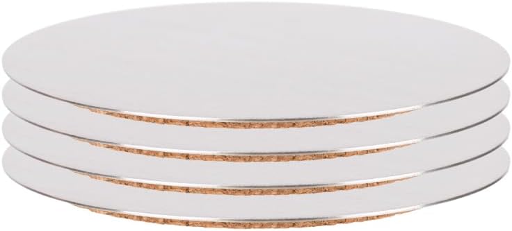 Thirsty Rhino Merendo Stainless Steel Beverage Coaster (Round Set of 4)