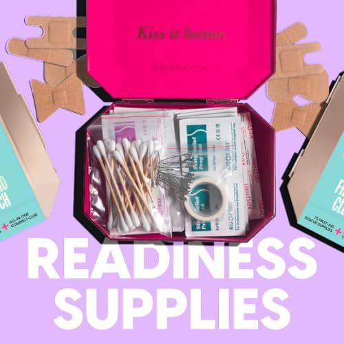 BLINGSTING First Aid Kit - 75 Essential First-aid Supplies, Bandages, Wipes