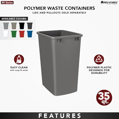 Rev-A-Shelf 35 qt. Polymer Replacement Waste Container (Champagne)
