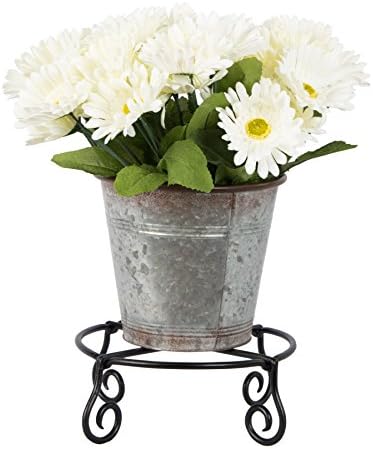 Achla Designs Piazza Flower Pot Plant Stand, Small,Black