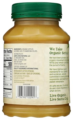 Santa Cruz Organic, Apple Sauce Organic, 23 Ounce