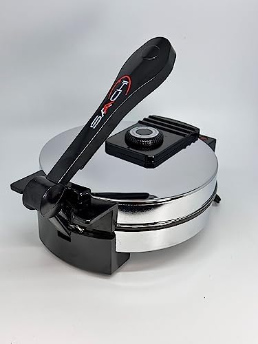 Saachi SA1650 Electric Non-Stick Roti Chapati Flat Bread Wraps/Tortilla Maker with Temperature Control