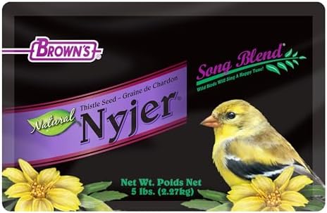 F.M. Brown's Song Blend Nyjer Thistle Seed for Pets, 5-Pound