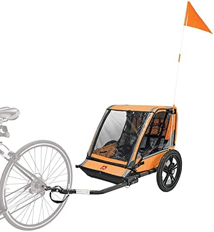 Allen Sports Hi-Viz 2-Child Bicycle Trailer, Model ET2
