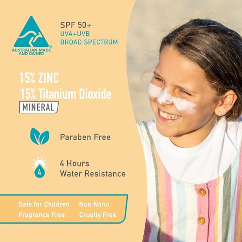 Sun Zapper Zinc Oxide Sunscreen Stick SPF 50+ Light Skin Tone – Mineral Sunscreen for Face and Body, Water Resistant Sunblock for Sensitive Skin,Travel Size 12g (0.42 oz), Australian Made