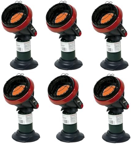Mr. Heater F215100 Portable Little Buddy Propane Heater Bundle | (6-Pack)