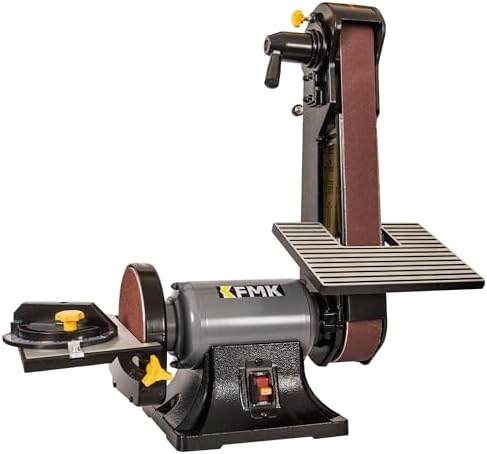 2x42 in. Belt Sander & 6" Disc Sander Combo, 3.5Amp Bench & 1/2HP Belt Sander for Woodworking, Metalworking & Knife Making, Sharpening