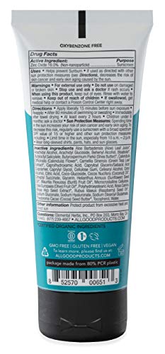 All Good Sunscreen - Sport Mineral Sunscreen Lotion, Reef Friendly, SPF 30+ for Face & Body, Water & Sweat Resistant (3 oz)