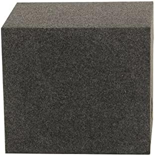 QPower 15 Inch Heavy-Duty Single Vented Carpet Covered Durable Car Audio Vehicle Subwoofer Enclosure Woofer Box, Charcoal Gray