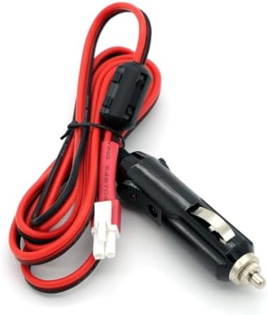 Car Auxiliary 12V Power Plug Adapter Cable for Xiegu G90 Ham Radio with Mini Tamiya Connector