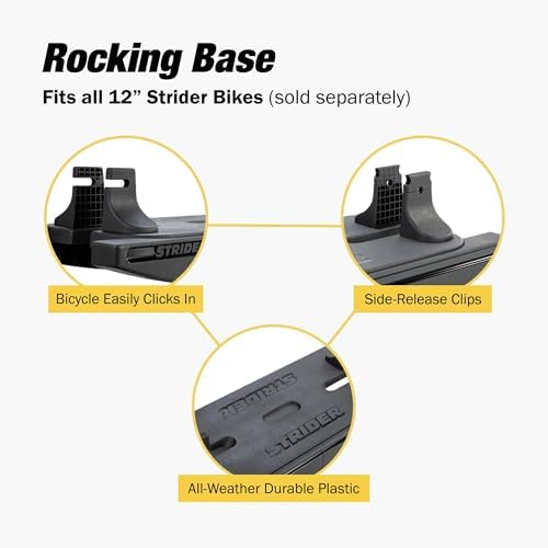 Strider Rocking Base for 12” Strider Balance Bikes, Ages 6 Months–2 Years | For 12 Models, Converts Strider Balance Bike into Rocking Toy