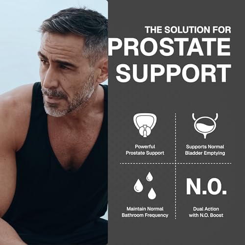 Weider Prime Prostate Health - Dual Action with Nitric Oxide Boost - Plant-Based Support for Prostate & Urinary Health - Men’s Wellness Formula