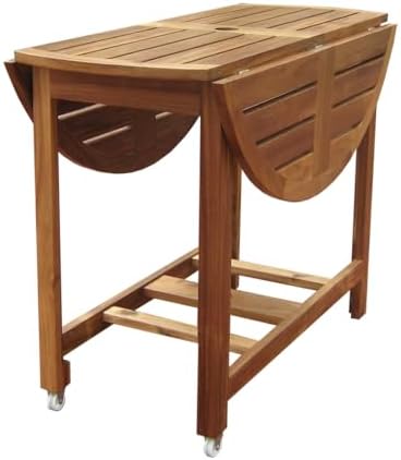 Merry Garden Acacia Folding Dining Table, Outdoor Dining Table Deck Table