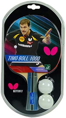 Butterfly Timo Boll Shakehand Ping Pong Paddle - Good Speed And Spin With Superb Control - Japan Series - Recommended For Beginning Level Players - International Table Tennis Federation Approved