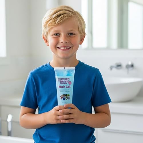 Bonsai Kids Hair Gel, 8 oz | Medium Strong Hold, No Flaking, Texturize Styling, All Hair Types, Hair Stylist Tested & Approved