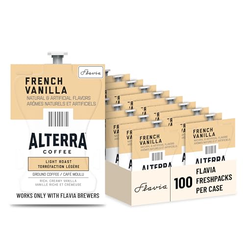 Flavia Alterra French Roast Coffee Freshpacks compatible only with Flavia Brewers, Dark Roast (Case of 100)