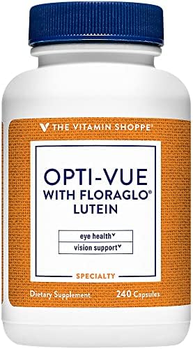 The Vitamin Shoppe Opti-Vue with FloraGLO Lutein - Eye Health & Vision Support | Comprehensive Eye Formula | 240 Capsules | Macular Health