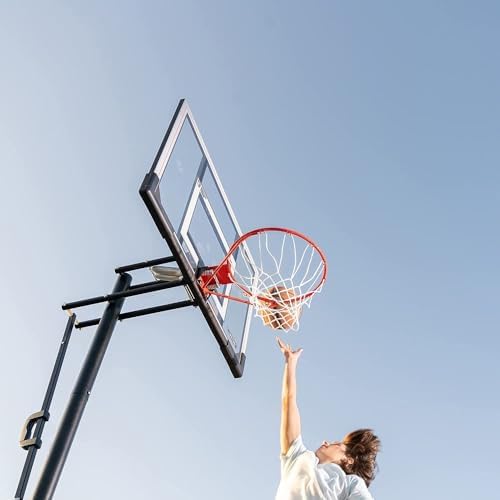 Lifetime 51544 Front Court Portable Basketball System, 50 Inch Shatterproof Backboard