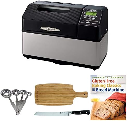 Zojirushi BB-CEC20 Home Bakery Supreme Breadmaker Bundle | Bakes 2-Lb Loaf, Dual Kneading Blades, 13-Hr Delay, Sourdough, Jam