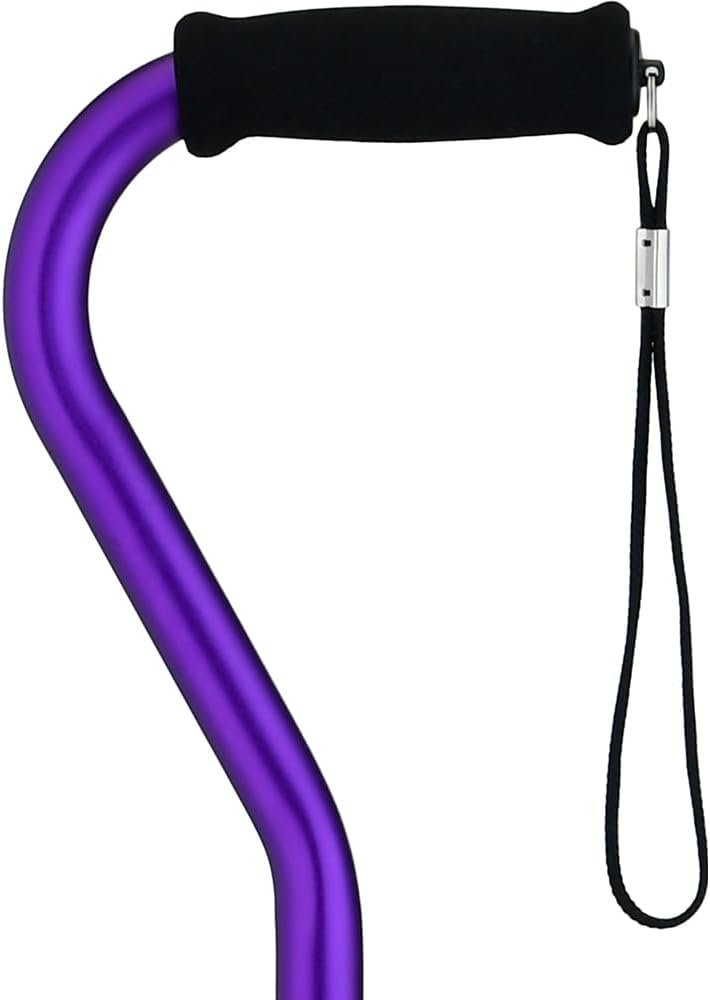 NOVA Designer Walking Cane with Offset Handle, Lightweight Adjustable Walking Stick with Carrying Strap, “Maui Flowers” Design