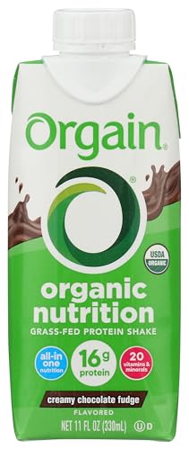 ORGAIN Organic Creamy Chocolate Fudge Drink, 11 FZ