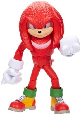 Sonic The Hedgehog 3 Movie 5-InchAction Figure 4-Pack, Articulated Figures from Jakks Pacific's Wave 2 Include Super Sonic The Hedgehog, Shadow