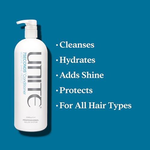 UNITE Hair 7SECONDS Moisturizing Conditioner, 8 fl oz | Daily Color-Safe Conditioner for Dry, Damaged & Color-Treated Hair