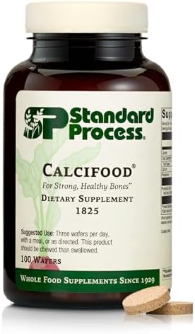 Standard Process Calcifood - Calcium Supplement for Bone Strength & Calcium Absorption - Bone Health Support for Women & Men - Non-Dairy & Non-Soy