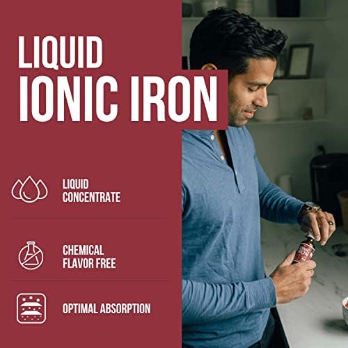 Ionic Liquid Iron Supplement (About 236 Servings) – Ionically Charged, Earth-Sourced Mineral Formula, Small 5-Drop Servings for Easy Use