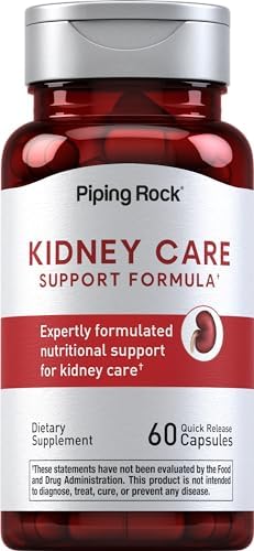 Piping Rock Kidney Support Supplement | 60 Capsules | Care & Restore Formula | For Men and Women | Non-GMO, Gluten Free