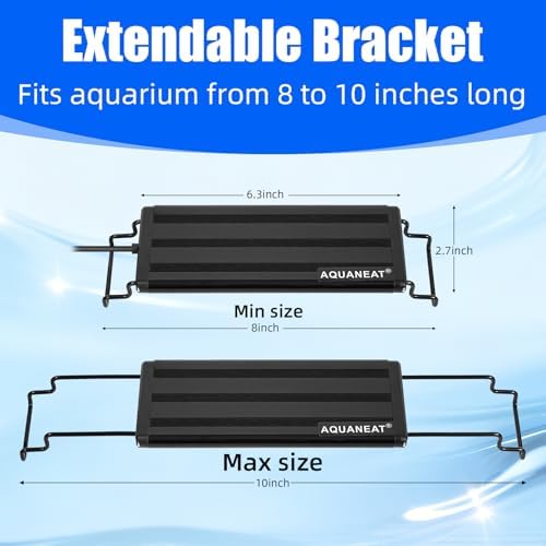AQUANEAT LED Aquarium Light Full Spectrum 12 Inch Fish Tank Light Fresh Water