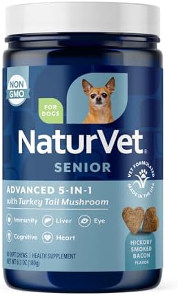 NaturVet Senior Advanced 5-in-1 Support Dog Supplement - 60 Ct