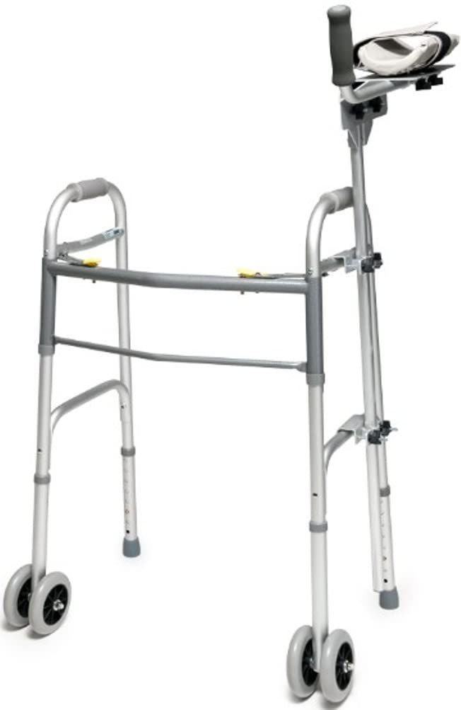 Lumex 6132B Platform Walker Attachment, Mobility Accessories, Pack of 2, Grey