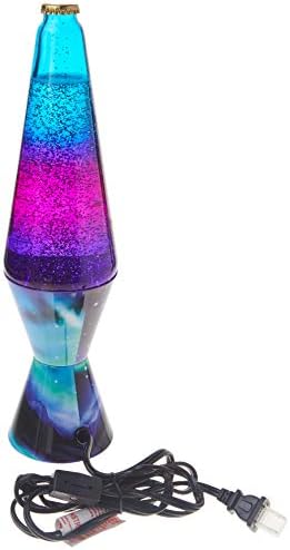 Lamp 2160 LVA2160 Colormax Northern Lights, 14.5-inches, Glitter with Clear Liquid and Decal Base