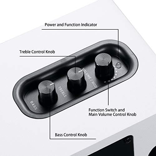 Sanyun SW208 3" Active Bluetooth 5.0 Bookshelf Speakers, Built-in 24bit DAC