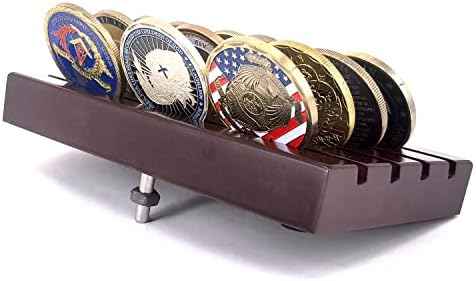 Joygulls Military Collectible Challenge Coin Display Holder Stand Holds 16-18 Coins