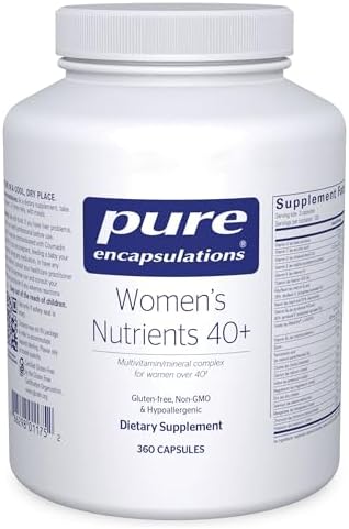 Pure Encapsulations Women's Nutrients 40+ - Multivitamin for Women Over 40 to Support Urinary Tract Health, Breast Cell Health & Eye Integrity* Vitamin C & E - Gluten-Free & Non-GMO - 180 Capsules