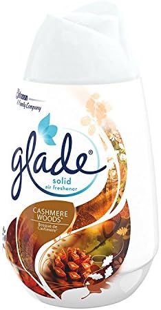 Glade Solid Air Freshener, Deodorizer for Home and Bathroom, Cashmere Woods, 6 Oz