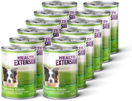 Health Extension Lamb Entrée Wet Dog Food, 12.5 oz – Protein-Rich Recipe, Hydration Support, Ideal for Sensitive Stomachs (Case of 12 Cans)