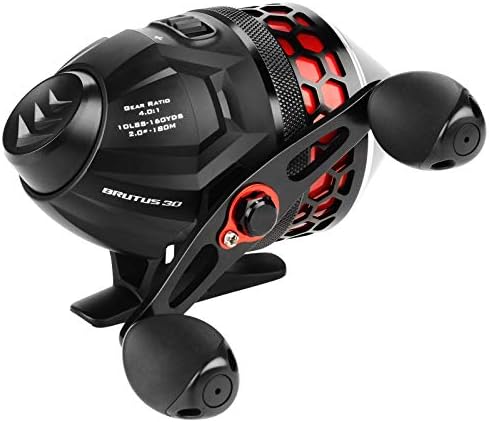 KastKing Brutus Spincast Fishing Reel, Reversible Handle, Easy Push-Button