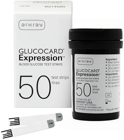 ARKRAY GLUCOCARD Expression Blood Glucose Test Strips - No Coding