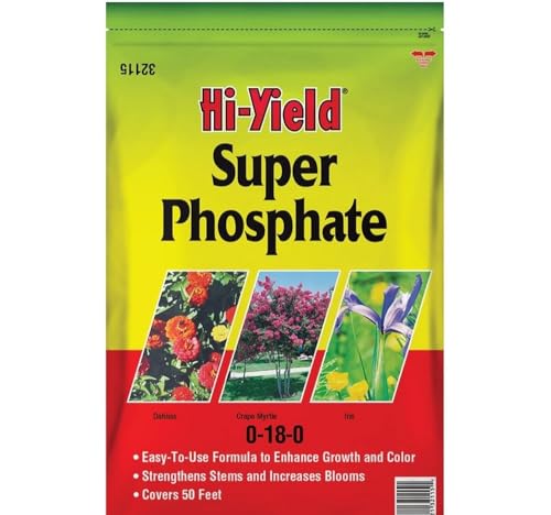 Hi-Yield (32115) Super Phosphate 0-18-0, 4 lbs | Superphosphate 0-18-0 granular - High-phosphorus root builder for transplants & new plantings - Serious gardeners