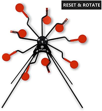 Atflbox Ferris Wheel Metal Resetting Mobile Shooting Targets for Pistol Airgun Air Rifle